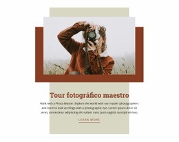 Tour Fotográfico Maestro: Página De Destino Fácil De Usar