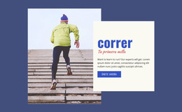 Correr Deporte - Plantilla Totalmente Responsiva