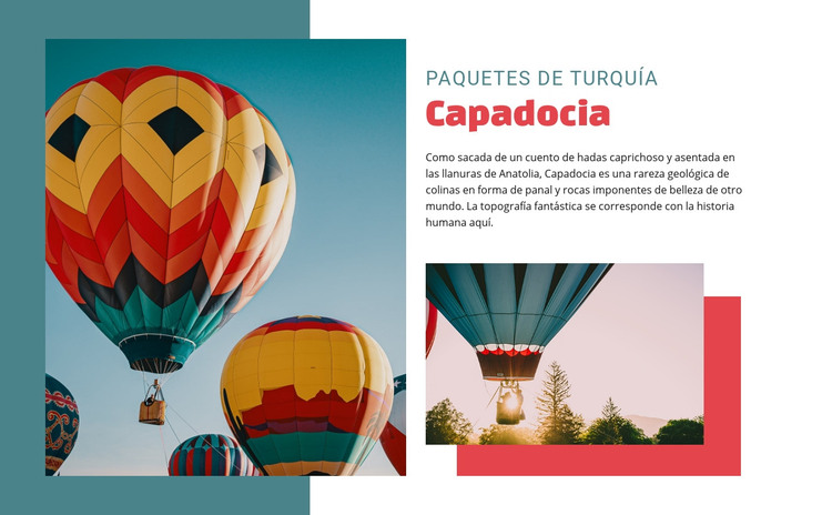 Viajar en capadocia Plantilla HTML