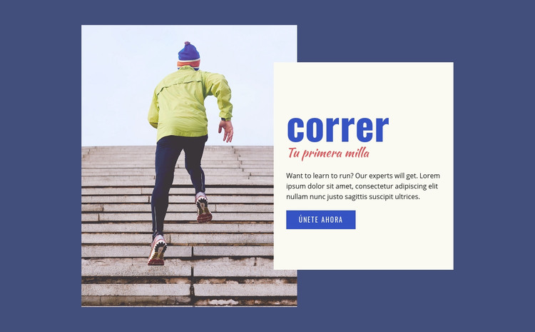 Correr deporte Plantilla HTML