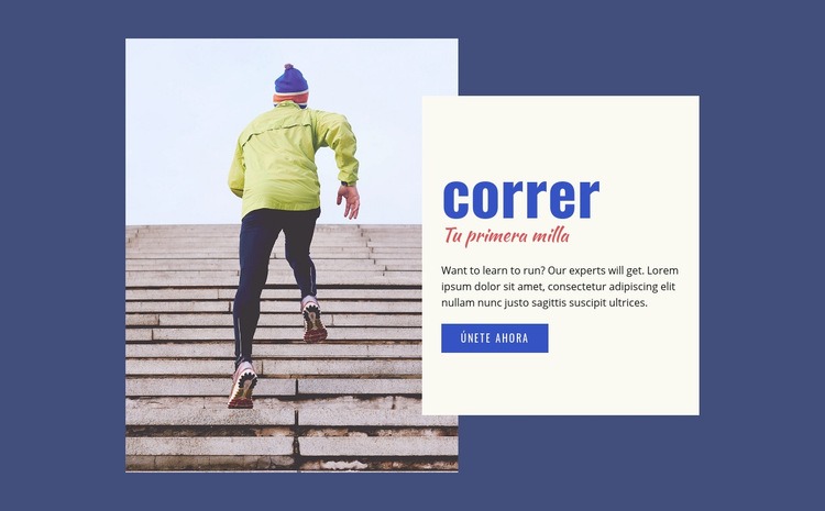 Correr deporte Plantilla HTML5