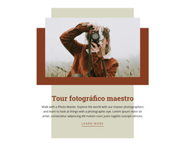 Tour Fotográfico Maestro - Plantilla De Sitio Web Móvil