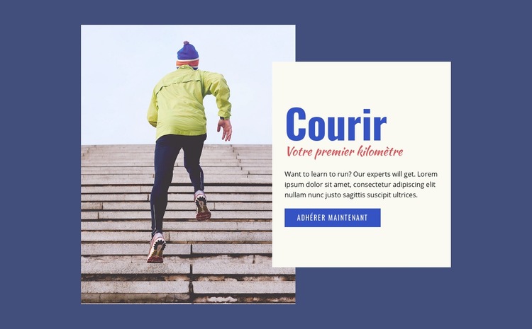 Sport de course Page de destination