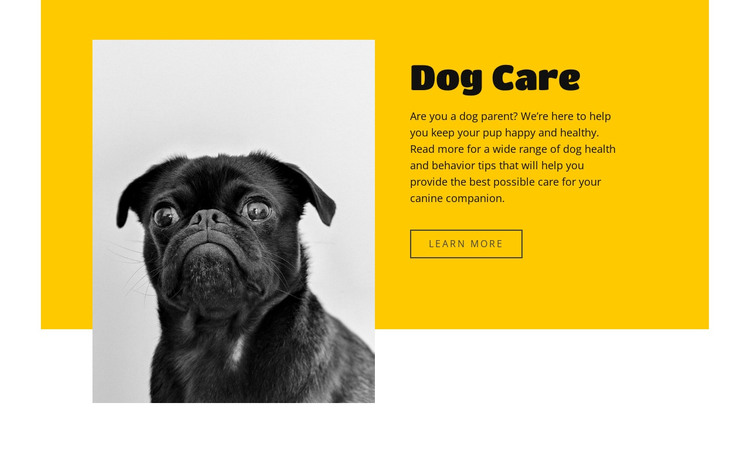 Everyone loves dogs HTML Template