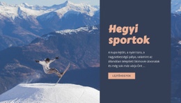 Hegyi Sportok – Weboldal Tervezés