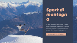 Sport Di Montagna - Modello HTML Di Base