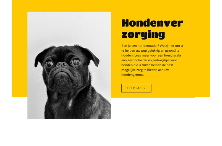 Iedereen houdt van honden HTML-sjabloon