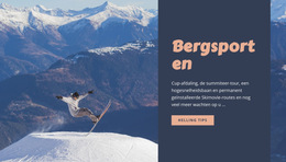 Bergsporten - Ingebouwde Cms-Functionaliteit