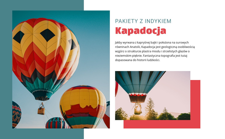 Podróżuj po Kapadocji Motyw WordPress