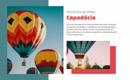 Viagem Na Capadócia - Modelo De Site Joomla Gratuito