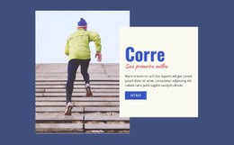 Esporte De Corrida - Modelo Responsivo De Uma Página