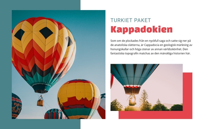 Resa i Kappadokien Webbplats mall