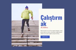Koşu Sporu CSS Web Sitesi Şablonu