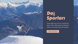 Dağ Sporları Için Web Sitesi Tasarımı