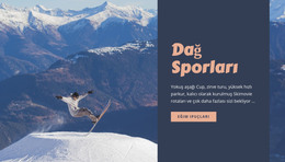 Dağ Sporları - Temel HTML Şablonu