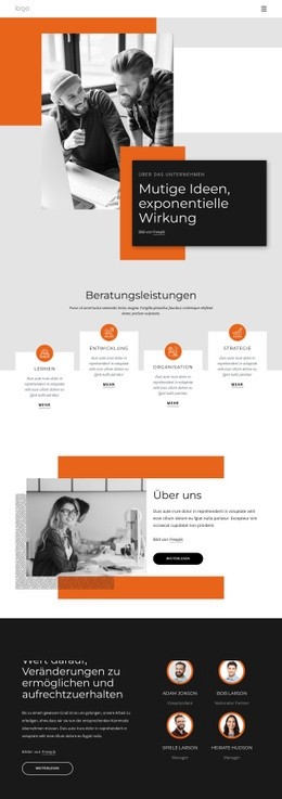 Fantastisches Website-Design Für Wir Messen Unseren Erfolg Am Erfolg Unserer Kunden