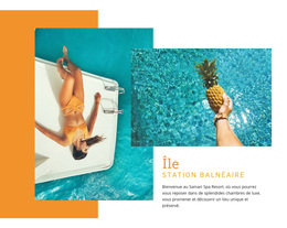 Station Balnéaire D'Islan – Thème WordPress Par Glisser-Déposer