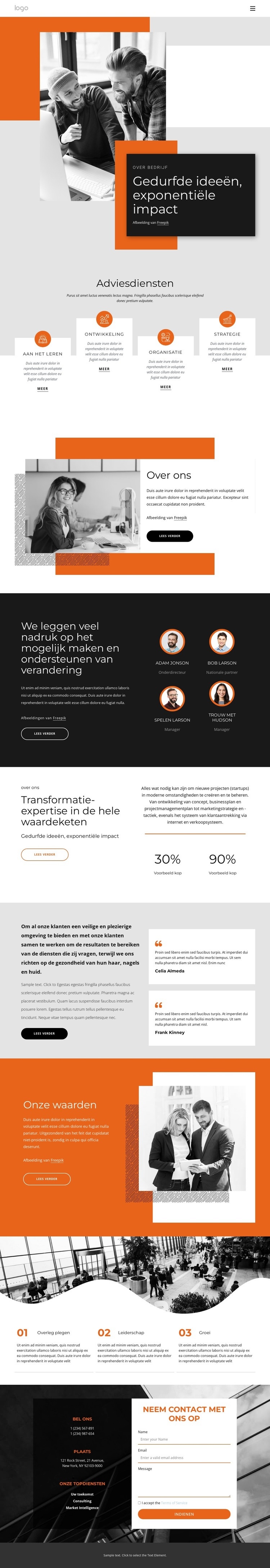 We meten ons succes af aan het succes van onze klanten Html Website Builder