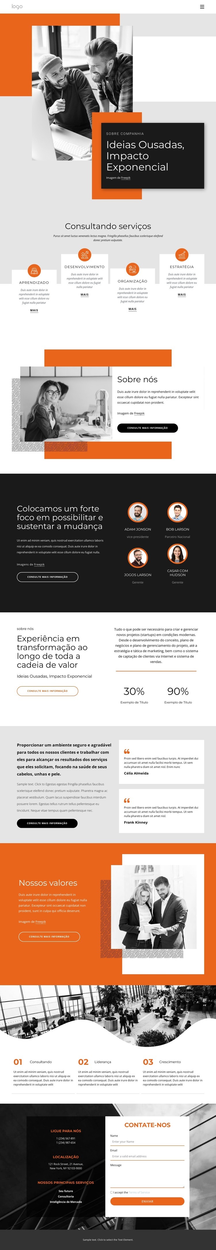 Medimos o nosso sucesso pelo sucesso dos nossos clientes Modelos de construtor de sites