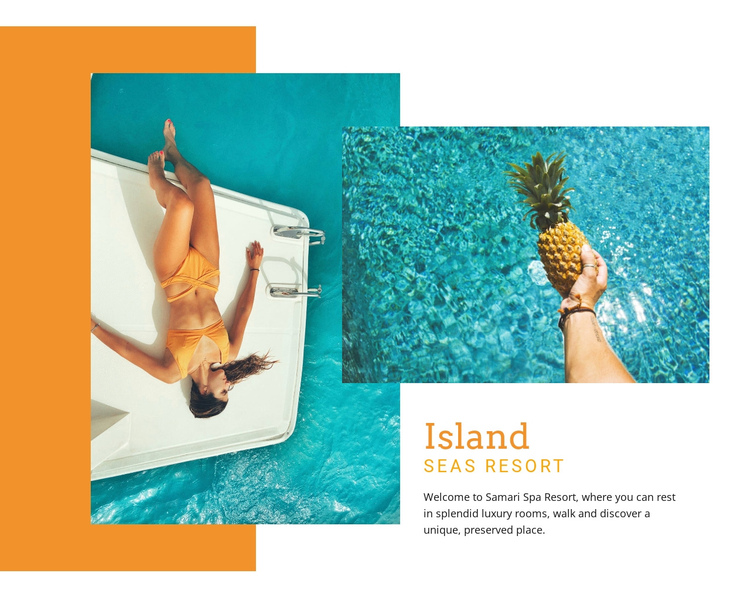 Islan seas resort Website Builder Software