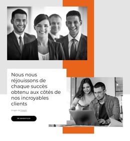 Nous Avons Aidé Notre Client À Créer Un Plan Quinquennal – Page De Destination HTML