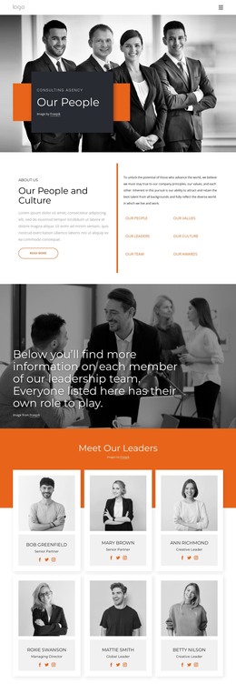 Our people and our culture - Website Template by Nicepage