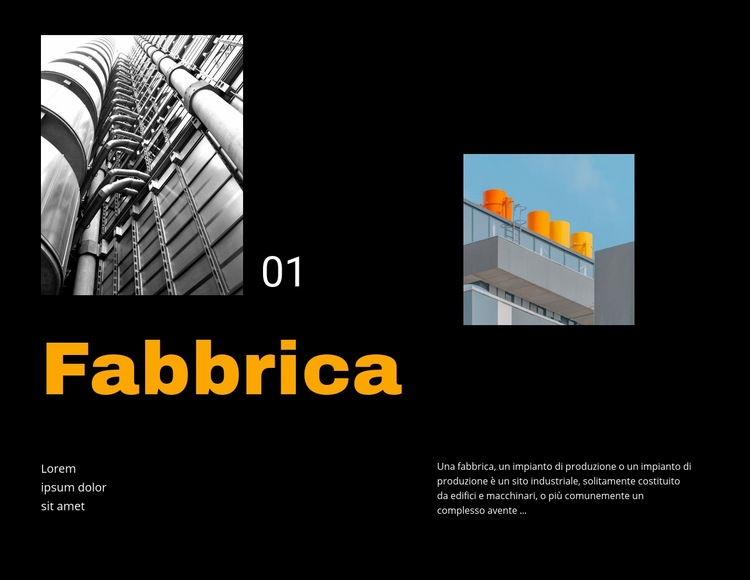 Fabbrica Modelli di Website Builder