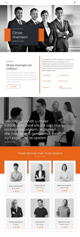 Responsieve Websjabloon Voor Onze Mensen En Onze Cultuur