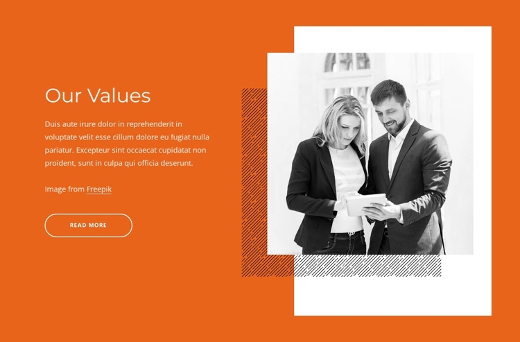 We combine bold thinking with a practical approach One Page Template