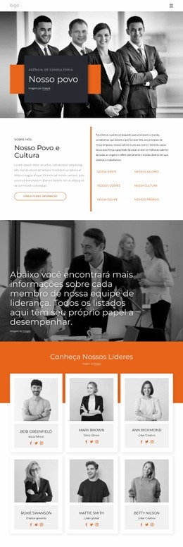 Modelo Web Responsivo Para Nosso Povo E Nossa Cultura