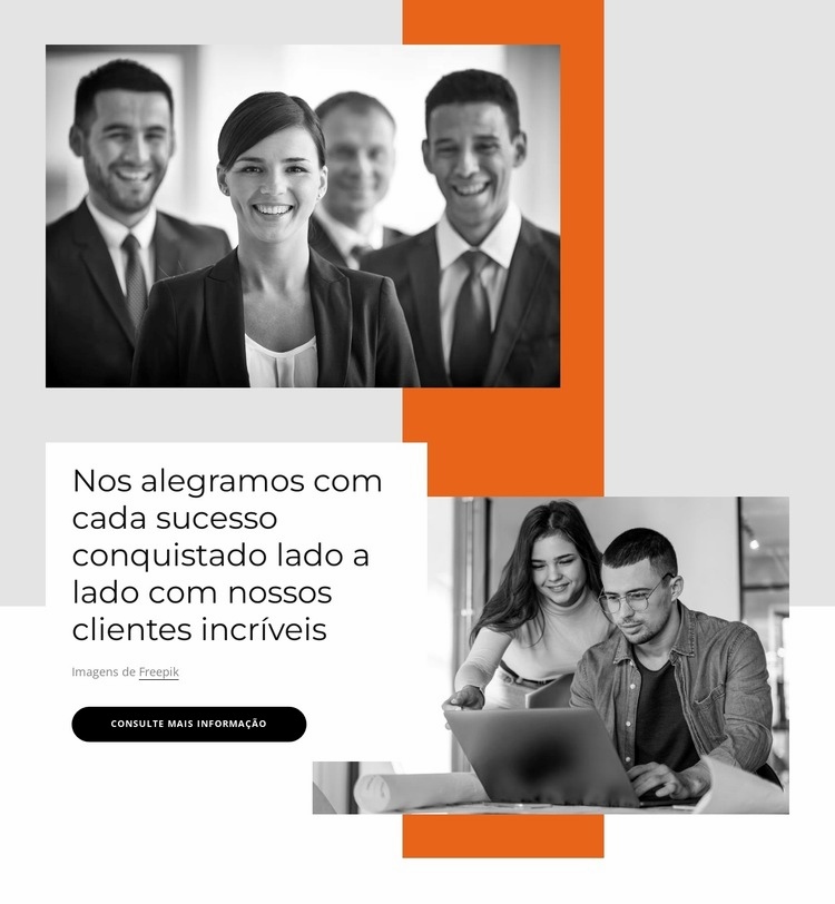 Ajudamos nosso cliente a criar um plano de cinco anos Modelo de uma página