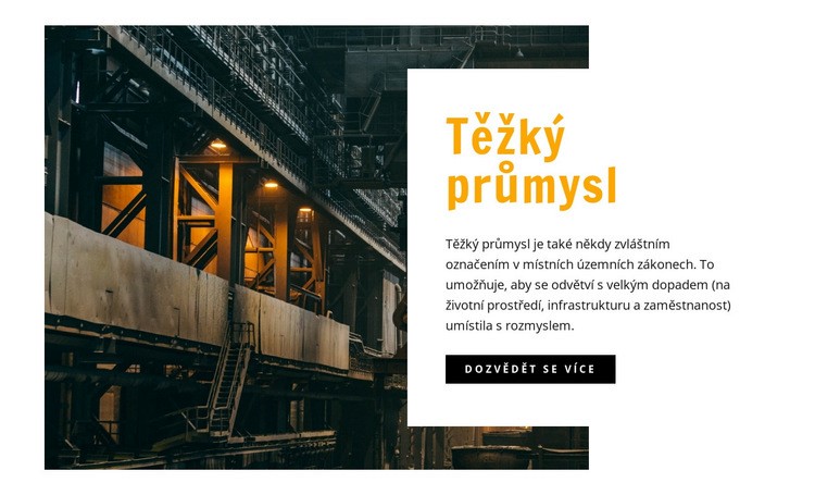 Těžký průmysl Šablona CSS