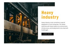 Heavy Industry Responsive Site
