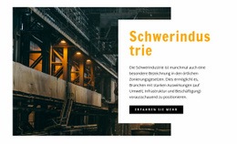 Schwerindustrie – Vorlage Für Website-Builder