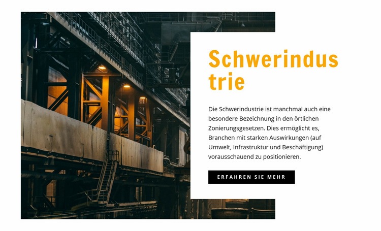 Schwerindustrie Joomla Vorlage