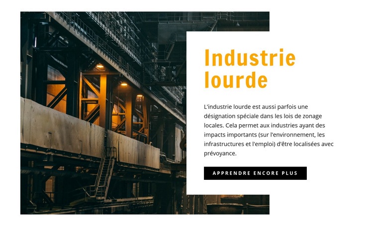 Industrie lourde Conception de site Web