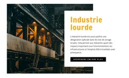 Industrie Lourde : Modèle Créatif Polyvalent D'Une Page