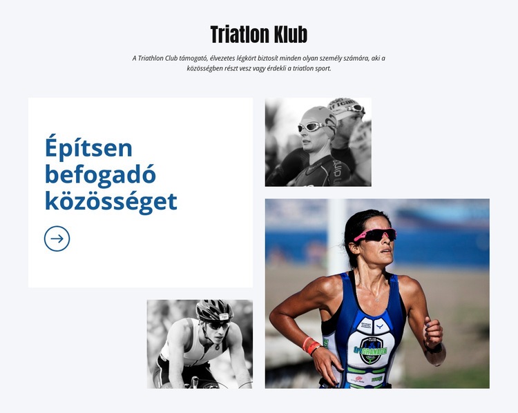 Triation Klub Weboldal sablon