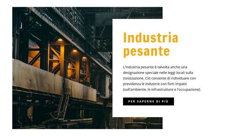 Industria pesante Costruttore di siti web HTML