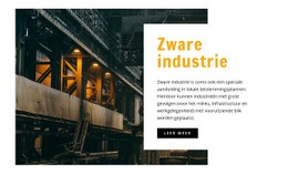 Zware Industrie - Landingspagina