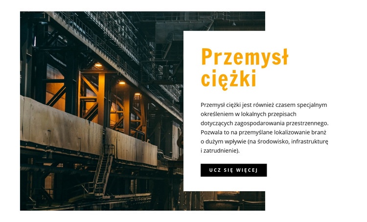 Przemysł ciężki Szablony do tworzenia witryn internetowych