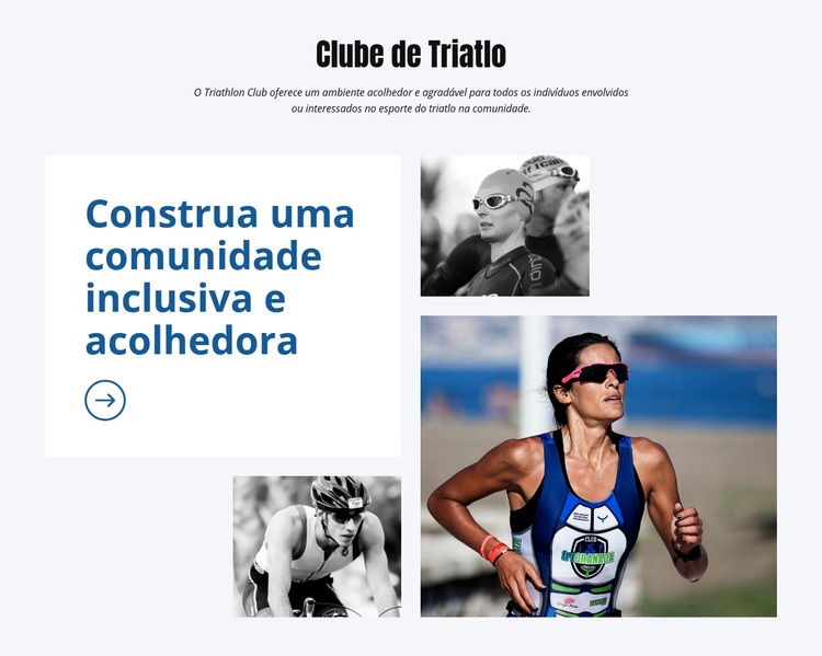 Triathion Club Modelo de uma página