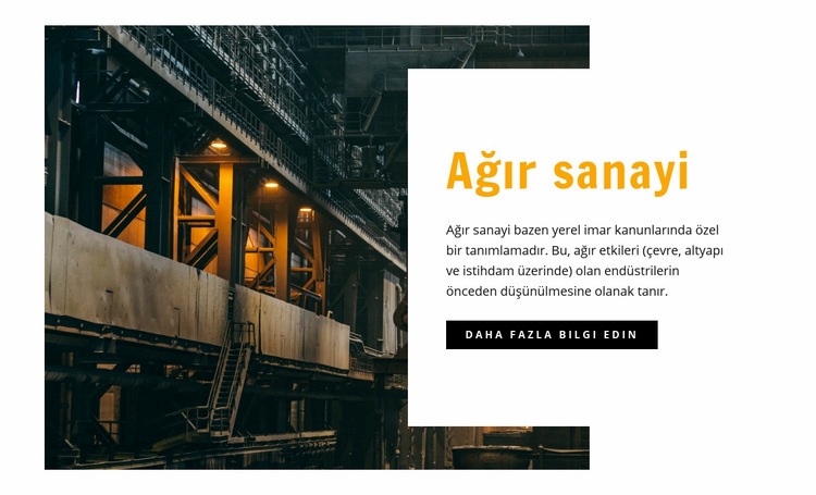 Ağır sanayi Açılış sayfası