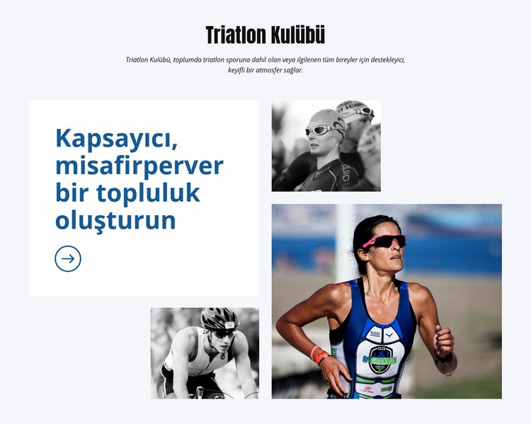 Triathion Kulübü Açılış sayfası