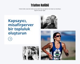 Triathion Kulübü Açılış Sayfası Şablonu