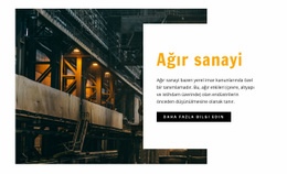 Ağır Sanayi - Web Sitesi Oluşturucu Şablonu