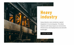 Heavy Industry - Simple Website Template