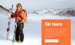 Responsive HTML For Ski Tours