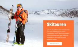 Skitouren – Vorlage Für Website-Builder