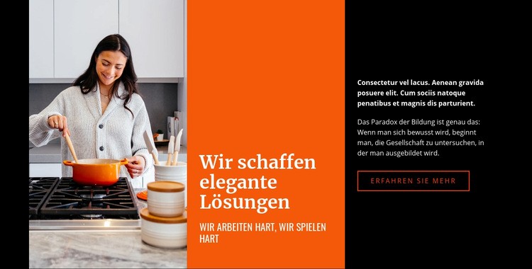 Elegante Lösungen Website-Vorlage